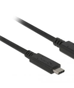 Delock Kabel USB 3.1 USB Type-C St.>USB Type-C Bu. Verlängerung 1,5 m schwarz