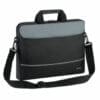 Targus Intellect 15.6" Topload Laptop Case Black Das minimalistische, coole City Smart-Programm vereint mobile Funktionalität und urbanes Design. Die Notebooktasche ist für den Schutz von Notebooks zwischen 35,56 cm (14 Zoll) und 39,62 (15,6 Zoll) gedacht und mit einer innovativen Multi-Fit-Schale in dem gepolsterten Notebookfach ausgestattet, mit der Geräte unterschiedlicher Größe sicher fixiert werden können. Dank des schlanken Designs und der durchdachten Fächer für Zubehör ist diese Notebooktasche ideal für urbane und moderne Pendler. Der gepolsterte, verstellbare Schulterriemen sorgt für optimalen Tragekomfort.