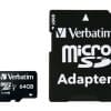 Verbatim Premium 64 GB MicroSDXC Klasse 10 Die Verbatim Pro MicroSD-Karten zeichnen sich durch ihre Langlebigkeit aus. Sie sind sowohl wasser- als auch stoßfest und sorgen so für die Sicherheit Ihrer Daten selbst unter extremen Bedingungen