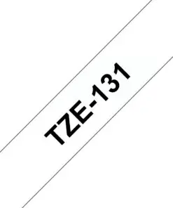 Schriftband TZe-131 (lam.) Schwarz auf Farblos BxL 12mm x 8m