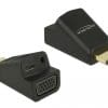 Delock Adapter HDMI-A Stecker > VGA Buchse mit Audio (screwless)