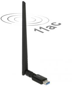 Delock WLAN USB3.0 Stick Dualband 2.4/5 GHz WLAN_AC 867+300 externe Antenne