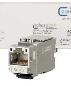METZ CONNECT C6Amodul K 180° Jack - Keystone, 12 Stück