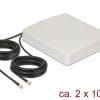 Delock LTE MIMO Antenne 2xSMA Stecker 8dBi direktional + Anschlusskabel RG58 10m weiß outdoor