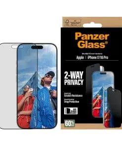 Startseite Alternative view of PanzerGlass 2-Way Privacy Schutzglas iPhone 17/16 Pro UWF