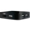 D-Link DUB-H4 USB 2.0 4-Port Hub, 4 x A-Port, 1 x B-Port Mit diesen USB Hub können Sie Ihren PC oder Mac schnell und unkompliziert um 7 USB Schnittstellen erweitern. Jeder Port entspricht dem USB Standard 2.0 und bietet somit eine Datenübertragungsgeschwindigkeit von bis zu 480 Mbit, das ist 40 mal schneller als der herkömmliche USB Standard 1.1.