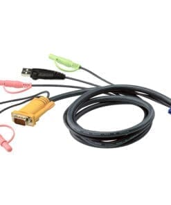 ATEN 2L-5302U KVM Kabelsatz, VGA, USB, Audio, Länge 1,8m