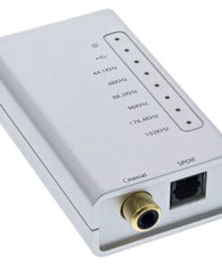 Alternative view of USB HD Audio AdapterUSB Hi-Fi (24-bit 192kHz) zu Digital Coax / Toslink / I2S Audio Konvertersilber