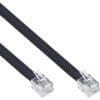 InLine® Modularkabel RJ12, Stecker / Stecker, 6adrig, 6P6C, 10m, schwarz