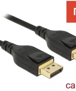 Delock Kabel Displayport 8K 60Hz 2m DP 8K zertifiziert schwarz