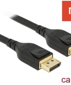 Delock Kabel Displayport 8K 60Hz 5m DP 8K zertifiziert schwarz