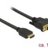 Delock Kabel DVI 24+1 Stecker > HDMI-A Stecker 1,0 m