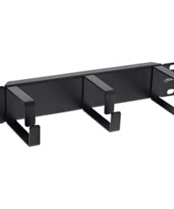 InLine® 10" Kabelführungspanel, 3 Bügel, RAL 9005 schwarz