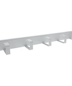 InLine® 19" Kabelführungspanel, 5 kleine Bügel, RAL 7035, grau