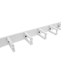 InLine® 19" Kabelführungspanel, 5 kleine Bügel, RAL 7035, grau