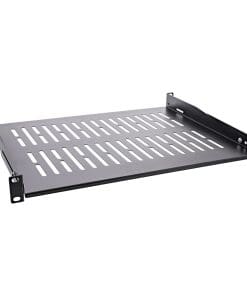 Alternative view of InLine® 19" Fachboden, 350mm, 50kg, 1HE, RAL 9005 schwarz