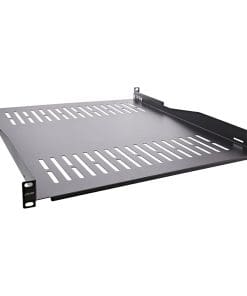 InLine® 19" Fachboden, 550mm, 50kg, 1HE, RAL 9005 schwarz
