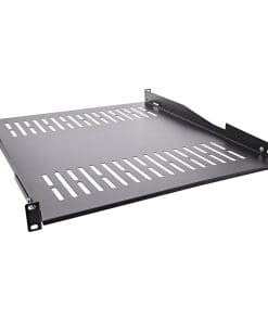 Alternative view of InLine® 19" Fachboden, 550mm, 50kg, 1HE, RAL 9005 schwarz