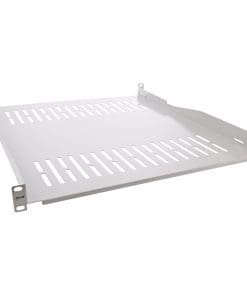 InLine® 19" Fachboden, 550mm, 50kg, 1HE, RAL 7035 grau