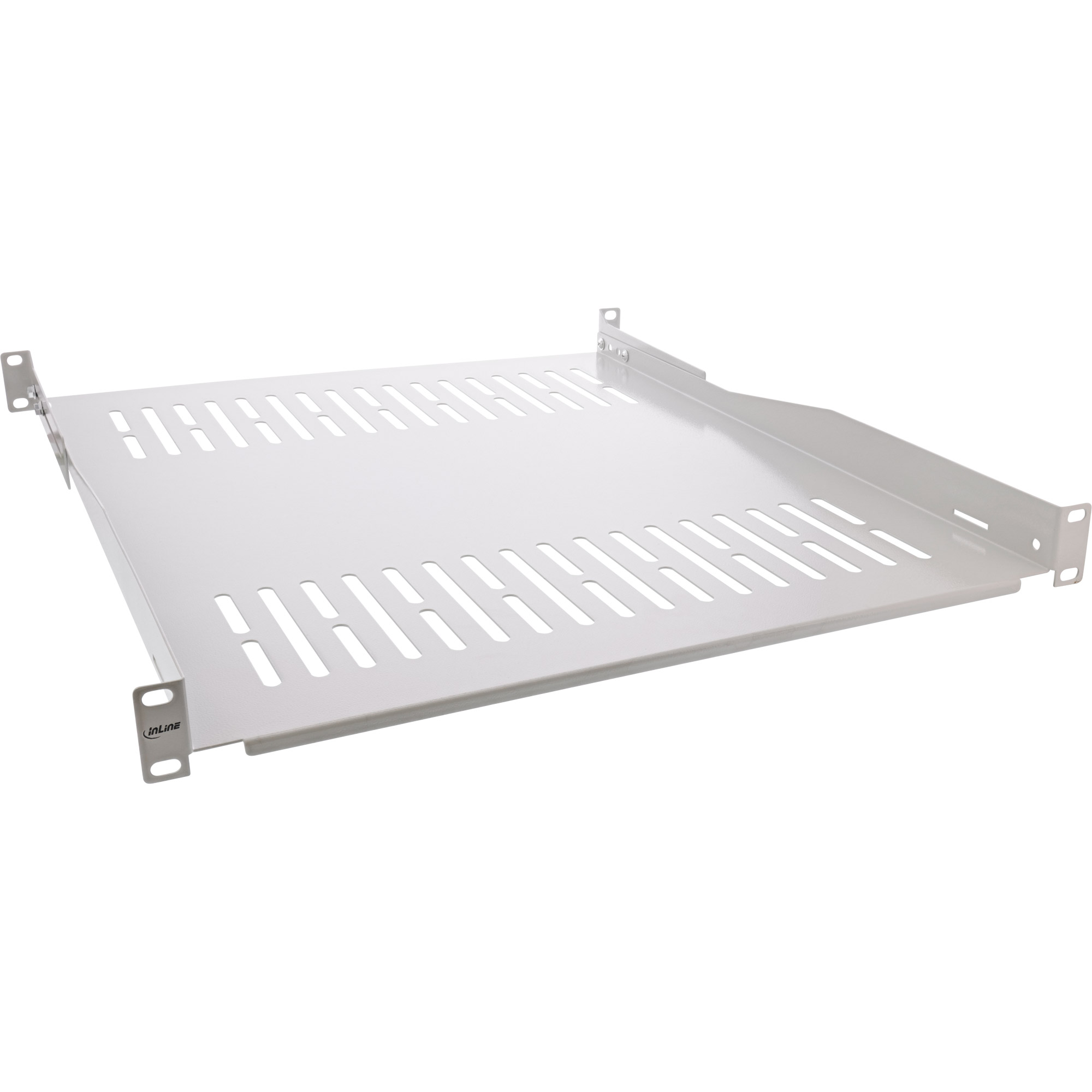 InLine® 19" Fachboden, 550mm, 50kg, 1HE, RAL 7035 grau InLine® 19" Fachboden, 550mm, 50kg, 1HE, RAL 7035 grau