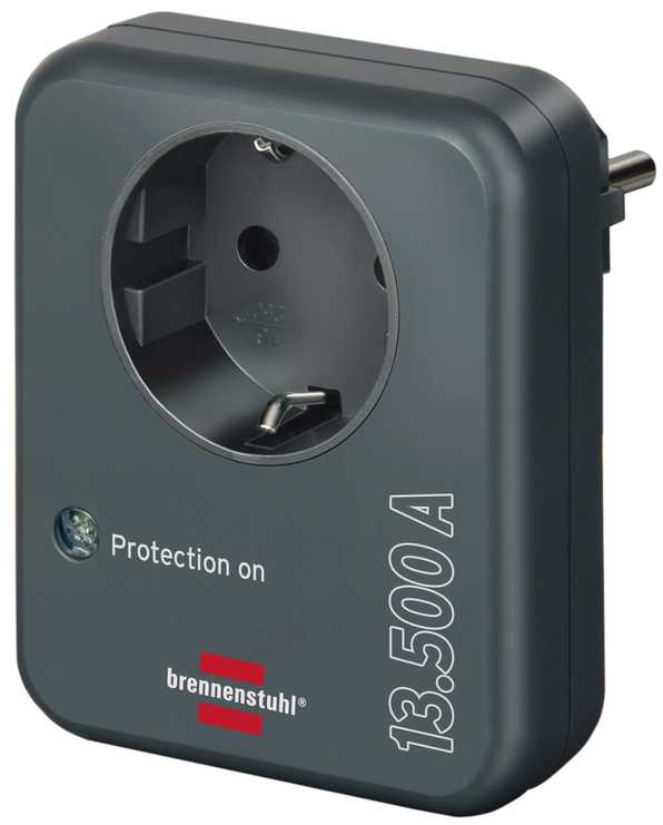 Brennenstuhl Überspannungsschutz-Adapter 13.500 A anthrazit Brennenstuhl Überspannungsschutz-Adapter 13.500 A anthrazit