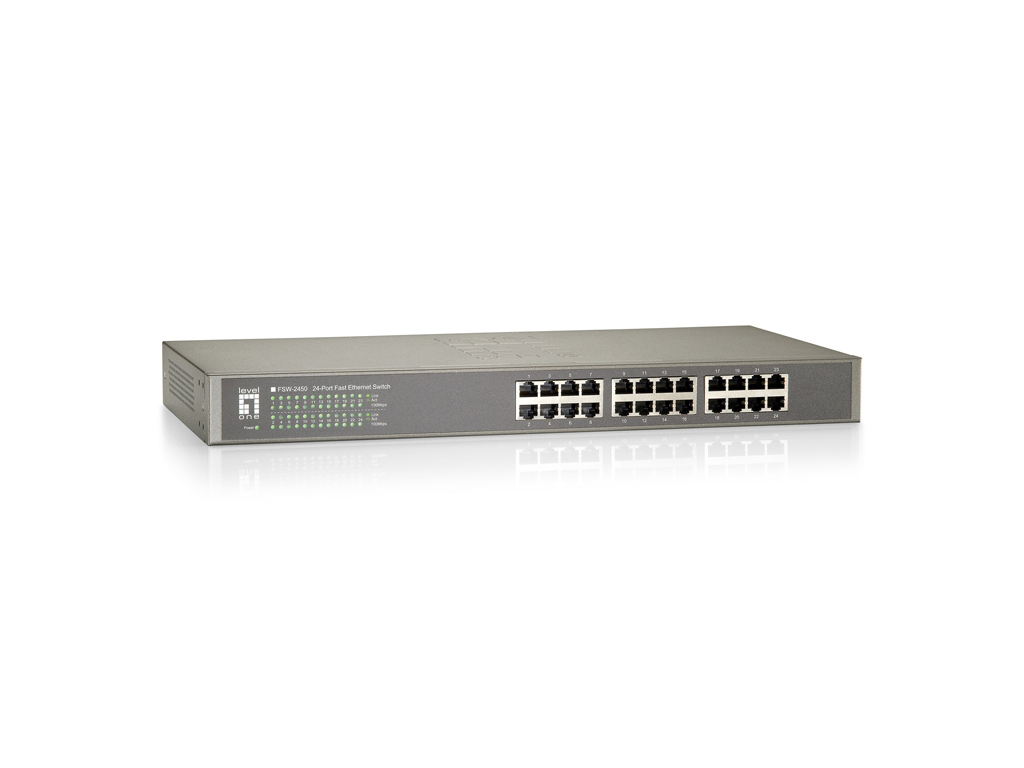 LevelOne FSW-2450 24-Port 10/100 Rackmount Switch LevelOne FSW-2450 24-Port 10/100 Rackmount Switch