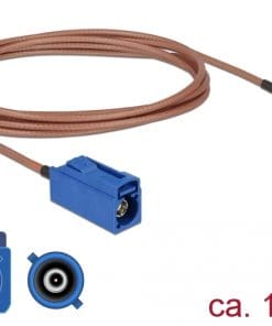 Delock Antennenkabel FAKRA C Buchse > FAKRA C Stecker RG-316 1,8 m