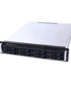 FANTEC SRC-2080X07, 2HE 19"-Storagegehäuse ohne Netzteil, 550mm tief, schwarz