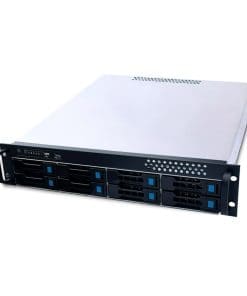 FANTEC SRC-2080X07-12G/6G (2023), 2HE 19"-Storagegehäuse, ohne Netzteil