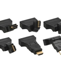 Alternative view of HDMI-DVI Adapter, 19pol St auf 24+1 Bu, mit 180° Winkel, vergoldete Kontakte