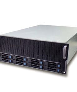 FANTEC SRC-4080X08, 4HE 19"-Servergehäuse 8x SAS & SATA ohne Netzteil 680mm Tiefe