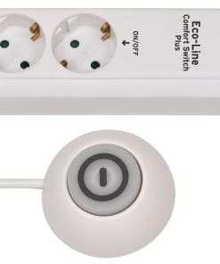 Brennenstuhl Eco-Line Comfort Switch Plus CSP24, 6-fach, weiß, 1,5m, Fußschalter