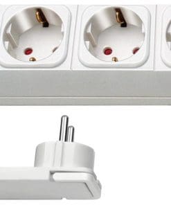 Brennenstuhl Comfort-Line Plus Steckdosenleiste 4-fach mit Flachstecker weiß 2m