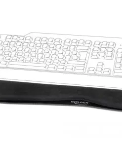 Delock Handballenauflage (Tastatur) schwarz