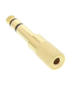 Alternative view of InLine® Audio Adapter, 6,3mm Klinke Stecker an 3,5mm Klinke Buchse, Stereo, gold, gold
