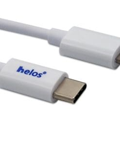 helos USB-C zu Lightning-Kabel, MFI-zertifiziert, 1,0m, weiß