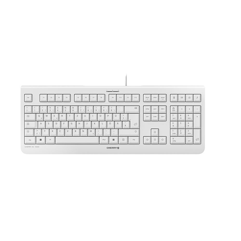 CHERRY KC 1000 USB-Tastatur weißgrau CHERRY KC 1000 USB-Tastatur weißgrau