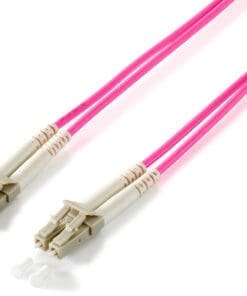 equip LWL Patchkabel HF LC/LC 50/125µ duplex OM4 violett 0,5m