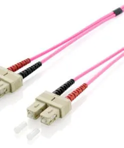 equip LWL Patchkabel HF SC/SC 50/125µ duplex OM4 violett 3m