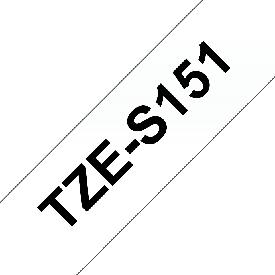 Schriftband TZe-S151 (extra st.) Schwarz auf transp. 24mm x 8m Schriftband TZe-S151 (extra st.) Schwarz auf transp. 24mm x 8m