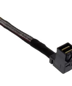 Alternative view of InLine® Mini SAS HD Kabel, SFF-8643 gewinkelt zu 4x SFF-8482 + Strom, 0,5m