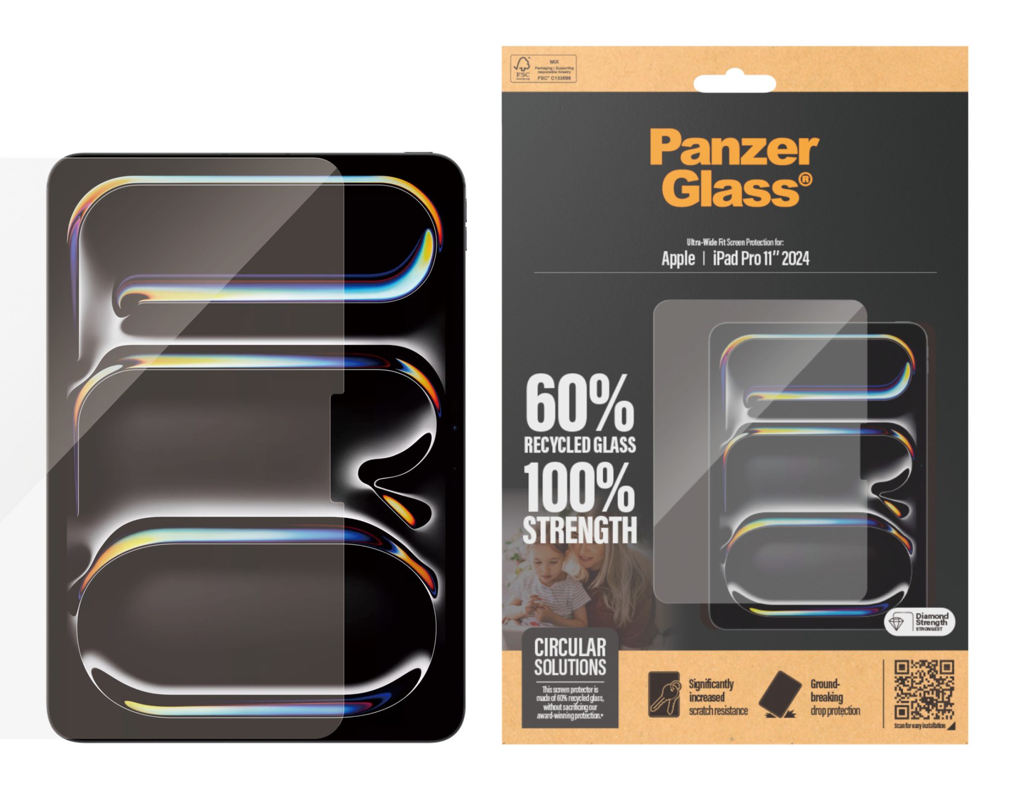 PanzerGlass Displayschutz iPad Pro 11" 2024 Ultra-Wide Fit PanzerGlass Displayschutz iPad Pro 11" 2024 Ultra-Wide Fit – Bild 2