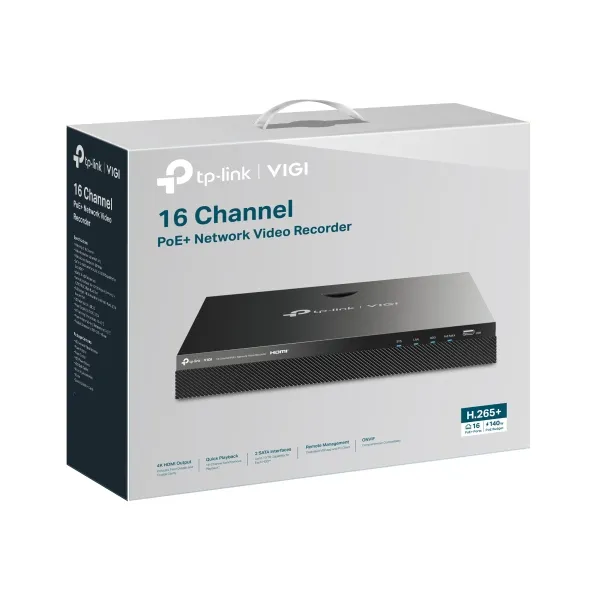 Omada VIGI NVR2016H-16MP-4TB 16 Kanal PoE+ HDD & Recorder Omada VIGI NVR2016H-16MP-4TB 16 Kanal PoE+ HDD & Recorder – Bild 5