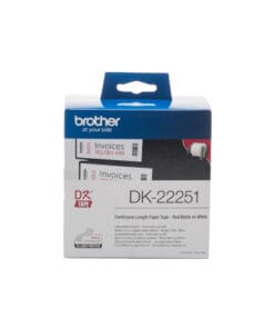 Brother Endlos-Etiketten DK-22251 rot/schwarz, 62mm x 15,24m Brother Endlos-Etiketten DK-22251 rot/schwarz, 62mm x 15,24m – Bild 3