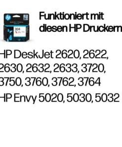 HP Tintenpatrone Nr. 304 Multipack (C/M/Y) (ca. 100 Seiten) HP Tintenpatrone Nr. 304 Multipack (C/M/Y) (ca. 100 Seiten) – Bild 2