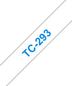 Schriftband TC-293 (lam.) Blau auf Weiß 9mm x 7,7m