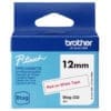 Brother Schriftband BTAG-232 Rot auf Weiß 12 mm x 4 m Die Btag-Schriftbänder wurden exklusiv für die Brother Beschriftungsgeräte PT-N10, PT-N20 und PT-N25BT entwickelt. Mit einer Breite von 12 mm und in 17 leuchtenden Farben erhältlich, können individuelle Schriftbänder nach dem Geschmack und den Bedürfnissen des Anwenders einfach erstellt werden.Die langlebigen und zuverlässigen Btag-Schriftbänder sind resistent gegen viele verschiedene Einflüsse, denen sie im täglichen Gebrauch im Haushalt ausgesetzt sind, wie z. B. Wasser, heiße und kalte Temperaturen und Haushaltsflüssigkeiten, so dass die Etiketten lange Zeit intakt und lesbar bleiben.