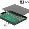 Delock Externes 2.5 Gehäuse für M.2 NVMe PCIe SSD mit USB 3.1 Gen 2 USB Type-C