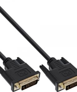 InLine® DVI-D, digital 24+1 Stecker / Stecker, Dual Link, 1m, schwarz