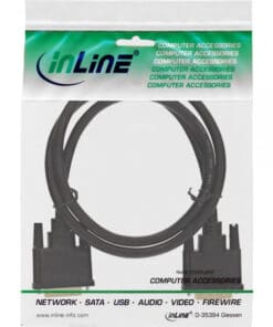 Alternative view of InLine® DVI-D, digital 24+1 Stecker / Stecker, Dual Link, 1m, schwarz